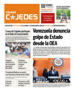 Venezuela denuncia golpe de Estado desde la OEA