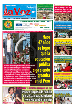 martes 21 de junio de 2016 - Diario La Voz de Ayacucho