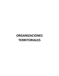 organizaciones territoriales