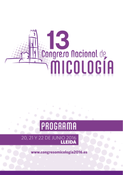 PROGRAMA - Micología 2016