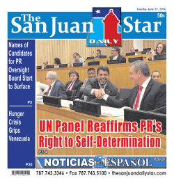NOTICIAS ESPANOL - The San Juan Daily Star