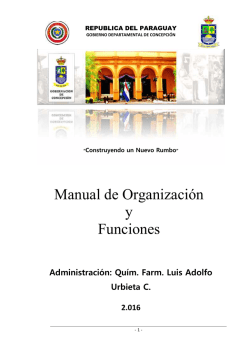 Manual de Funciones de las Secretarias