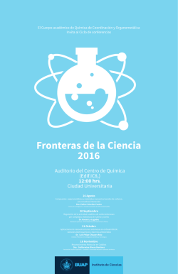 Fronteras de la Ciencia 2016
