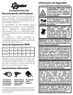 KIT EXPANSOR SPIN SSPIN Información de