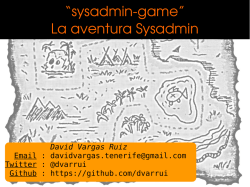 “sysadmingame” La aventura Sysadmin