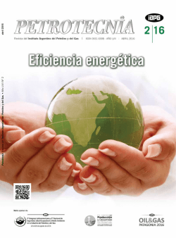 abril 2016 Petrotecnia Revista del Instituto Argentino del Petróleo y