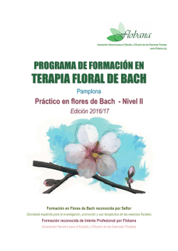 Formación Practitioner en Flores de Bach.