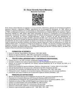 Curriculum Vitae - Universidad de Guanajuato