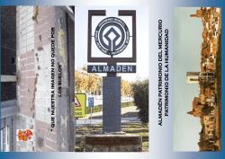 tríptico informativo - Ayuntamiento de Almadén
