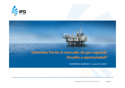 Colombia frente al mercado de gas regional