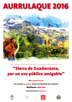 “Sierra de Guadarrama, por un uso público amigable”