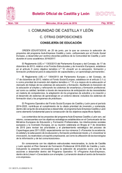 Boletín Oficial de Castilla y León - Portal de Educación de la Junta