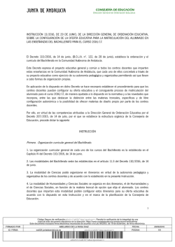Instrucción 13/2016 - Junta de Andalucía