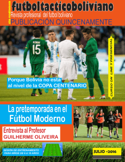 descarga revista - Futbol Tactico Boliviano