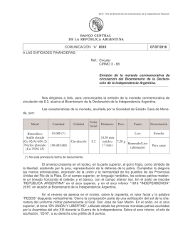 “A” 6010 - Banco Central de la República Argentina