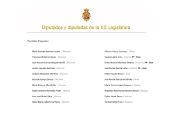 Diputados y diputadas de la XII Legislatura