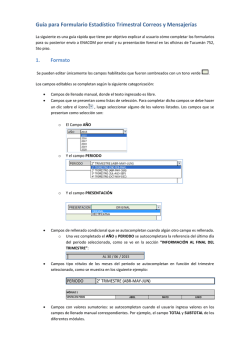 Guía formulario estadístico - Ente Nacional de Comunicaciones