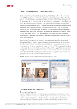 Cisco Unified Personal Communicator 1.2