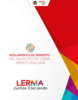 Reglamento de Transito - Ayuntamiento de Lerma