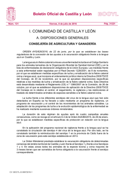 Boletín Oficial de Castilla y León