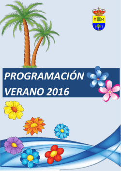 programación verano 2016 - Ayuntamiento de Churriana de la Vega