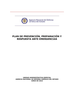 plan de prevención, preparación y respuesta ante