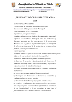 Manual de Funciones - Municipalidad de Villeta