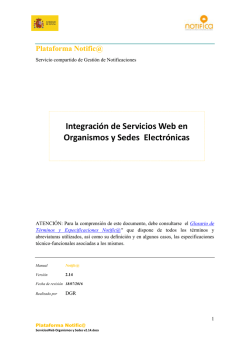 ServiciosWeb Organismos y Sedes (1631 KB · PDF)