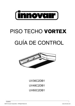 Innovair UV Vortex Floor Ceiling Controller