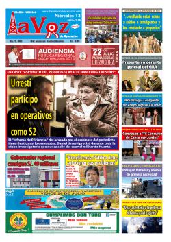 Miercoles-13-Julio-2016 - Diario La Voz de Ayacucho