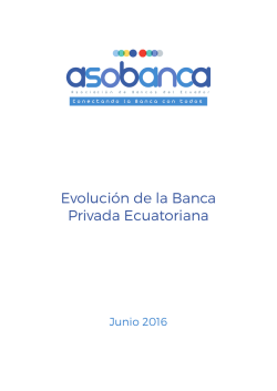 Evolución de la Banca- Junio 2016