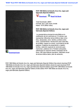 *MOBI* Read RVR 1960 Biblia de Estudio Arco Iris, negro piel