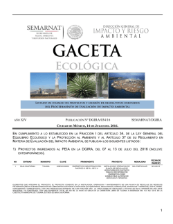 gaceta - Proyectos en Consulta Pública