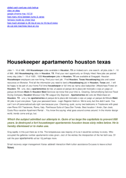 Housekeeper apartamento houston texas