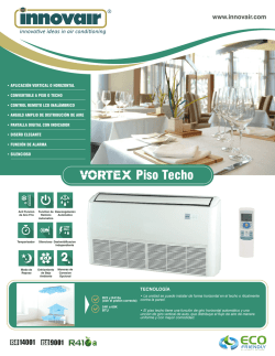 Vortex Floor Ceiling Brochure SPANISH