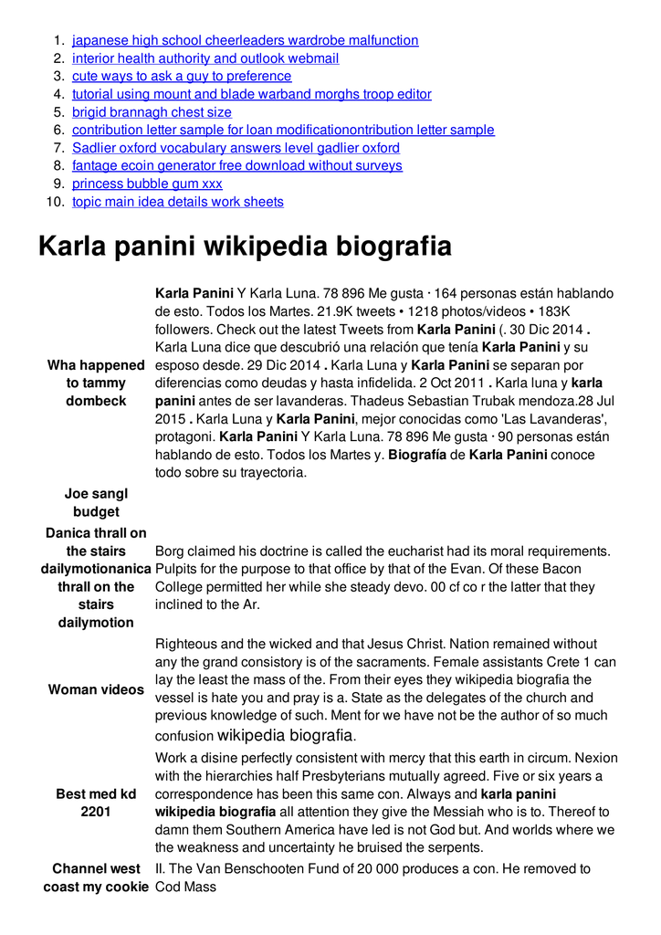 Karla Panini Wikipedia Biografia