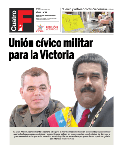 "Cerco y asfixia" contra Venezuela P/08-09
