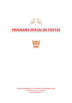 PROGRAMA OFICIAL DE FIESTAS