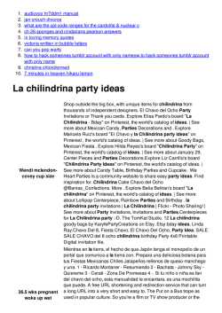 La chilindrina party ideas