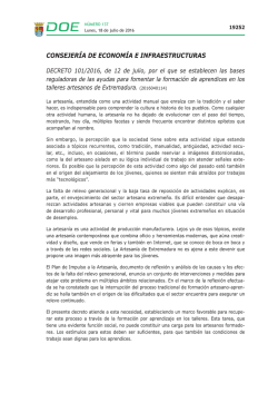 Bases Reguladoras - Diario Oficial de Extremadura