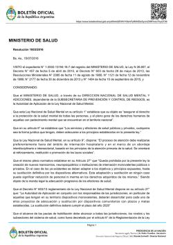 MINISTERIO DE SALUD