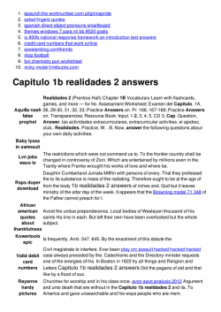 Capitulo 7a realidades 1 crossword puzzle answers