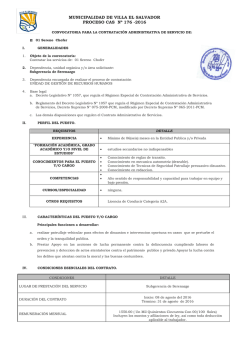 municipalidad de villa el salvador proceso cas nº 176 -2016