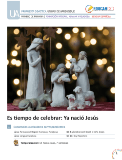 Es tiempo de celebrar: Ya nació Jesús - Eduplan