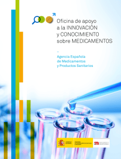 Folleto de presentación - Agencia Española de Medicamentos y