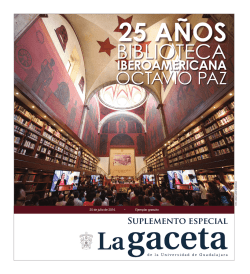 BIBLIOTECA - Gaceta - Universidad de Guadalajara