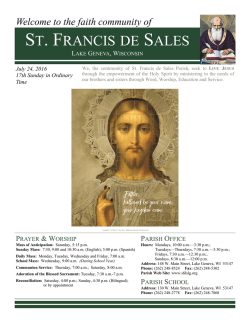 Download/View - St. Francis de Sales Catholic Church