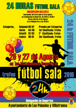 24 Horas de Fútbol Sala - Ayuntamiento de Los Palacios y Villafranca