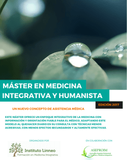 máster en medicina integrativa y humanista