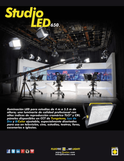 Iluminación LED para estudios de 4 ma 5.5 m de altura